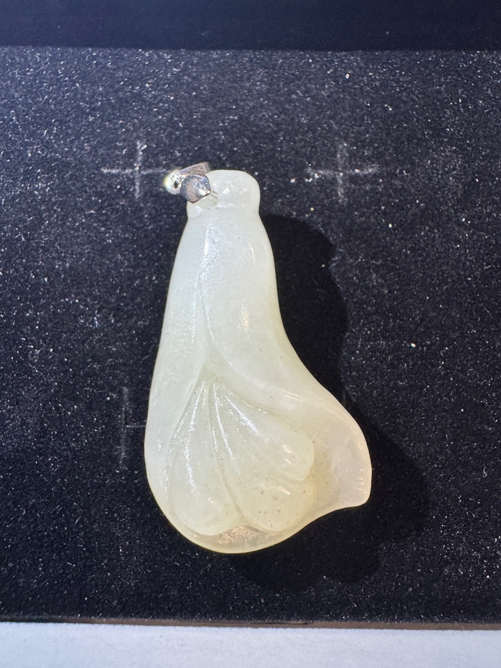 Jade Hand-Carved Pale Green Jadedite Pendant Necklace - Women Jewelry